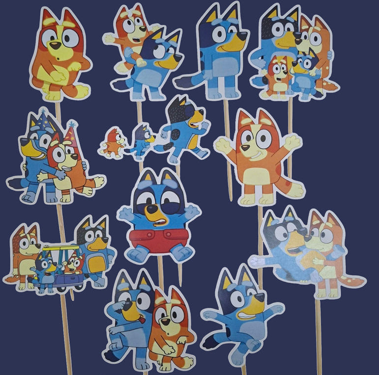Bluey - toperi za dekoraciju
