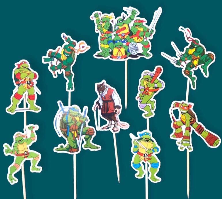 Nindža kornjače toperi za dekoraciju