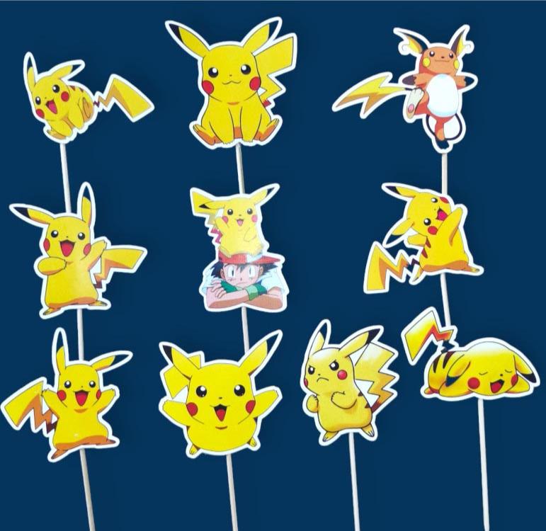 Pikaču toperi za dekoraciju