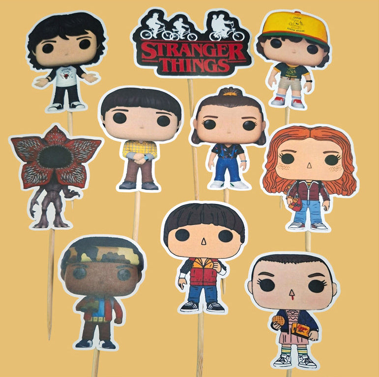 Stranger Things toperi za dekoraciju - komplet 2