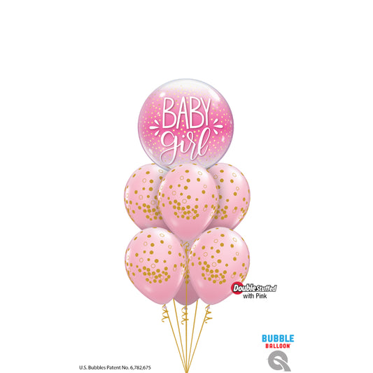 Buket balona Baby Girl Bubble