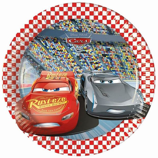 Tanjirići Cars 20cm 8 kom