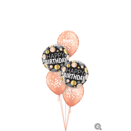 Buket balona Happy Birthday Orange