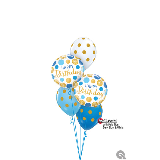 Buket balona Happy Birthday Blue