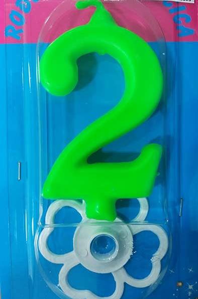 Svećica broj 2 zelena