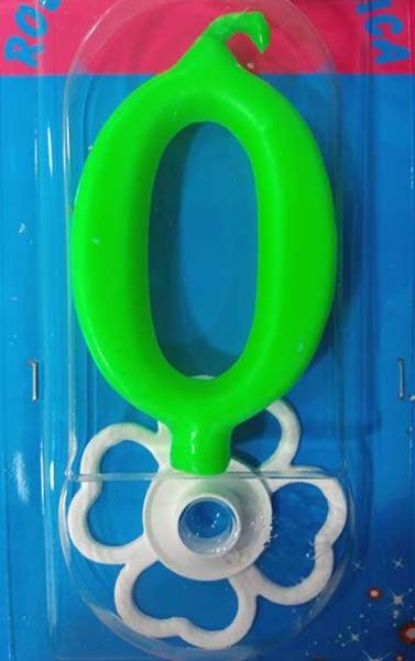 Svećica broj 0 zelena