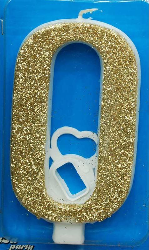 Broj 0 Mega svećica zlatna