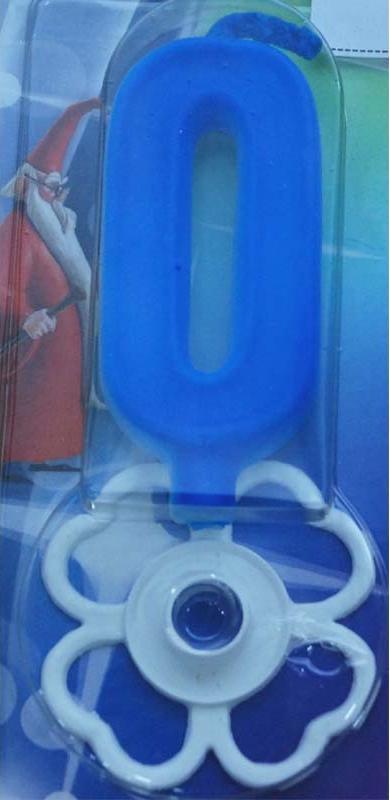 Magična svećica broj 0 plava