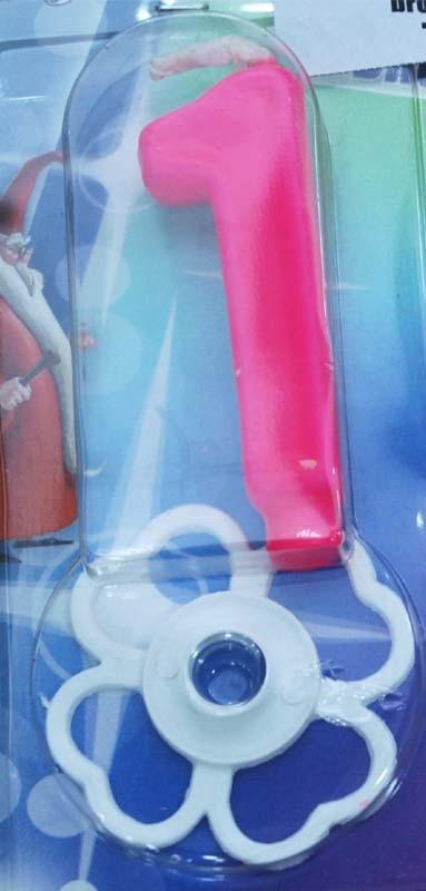 Magična svećica broj 1 roze