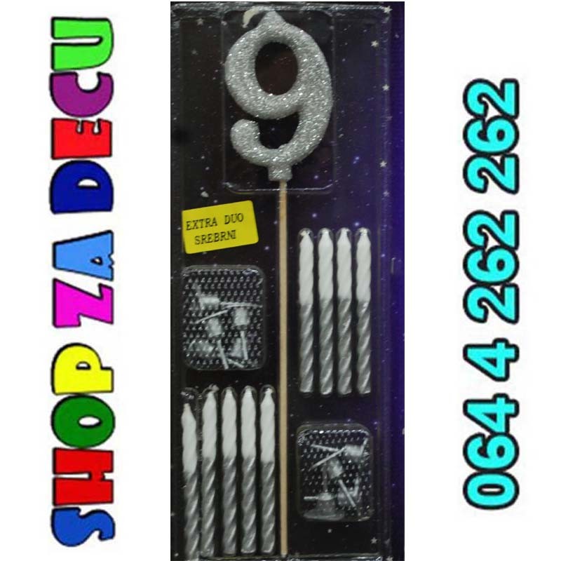 Extra duo broj 9 srebrna