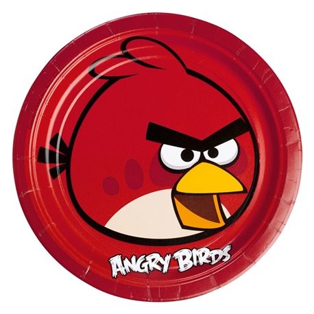 Tanjirići Angry Birds 23cm 8 kom