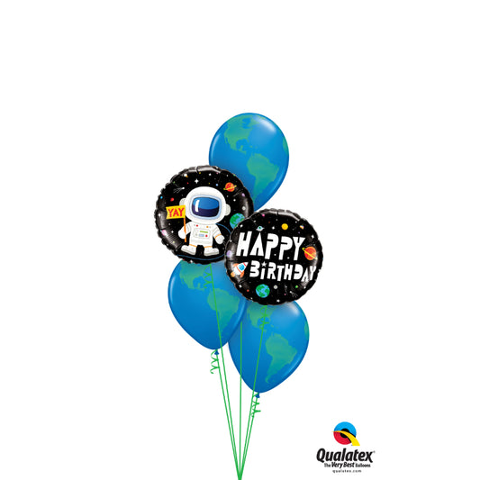 Buket balona Happy Birthday Little Astronaut