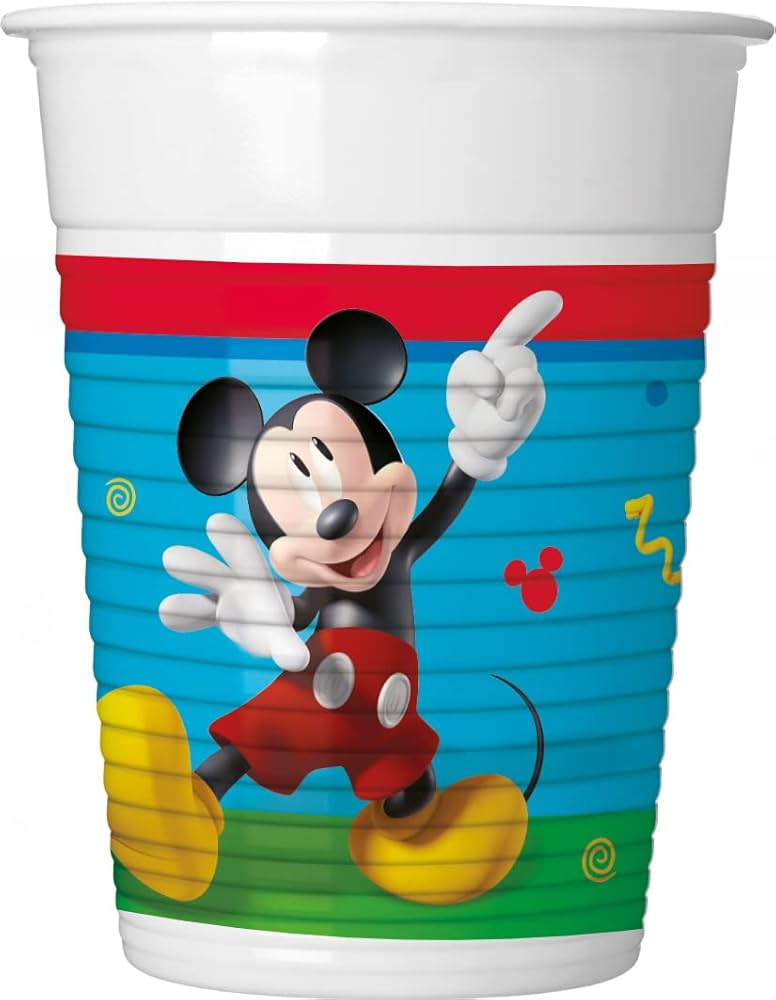 Čaše Mickey Mouse plastične 200ml 8 kom