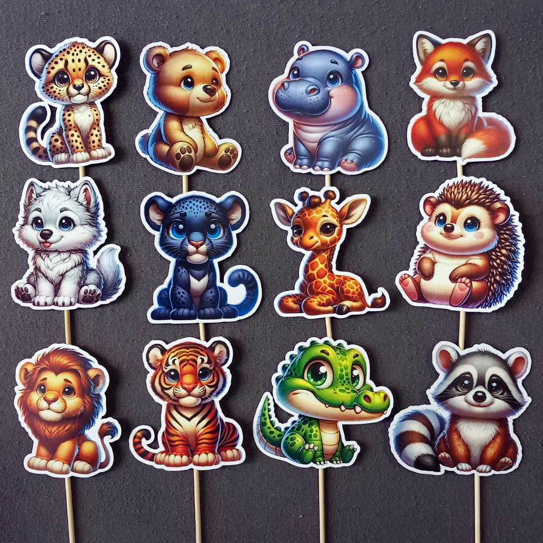 Životinje 2 toperi za dekoraciju