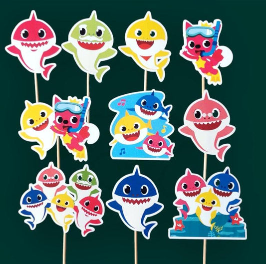 Baby shark toperi za dekoraciju