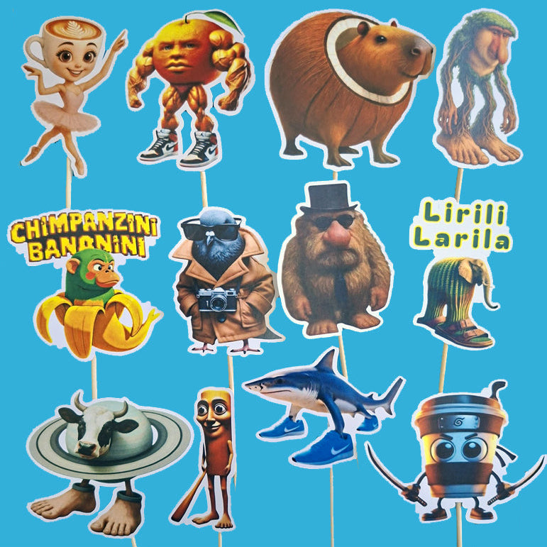 Brainrot toperi za dekoraciju