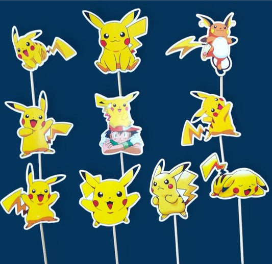 Pikaču toperi za dekoraciju