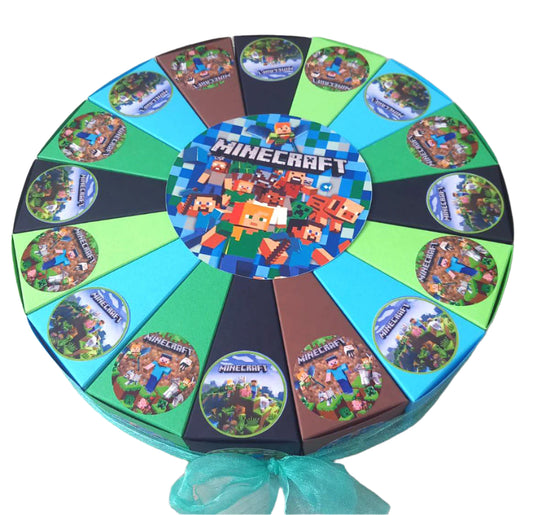 Minecraft torta od kartona