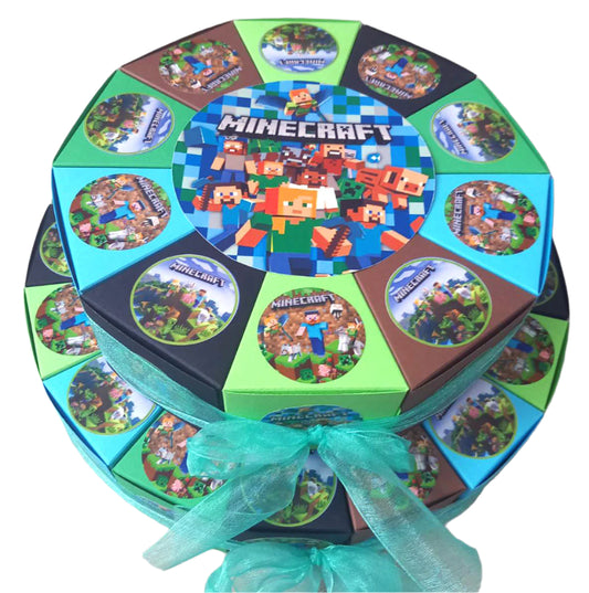 Minecraft torta od kartona