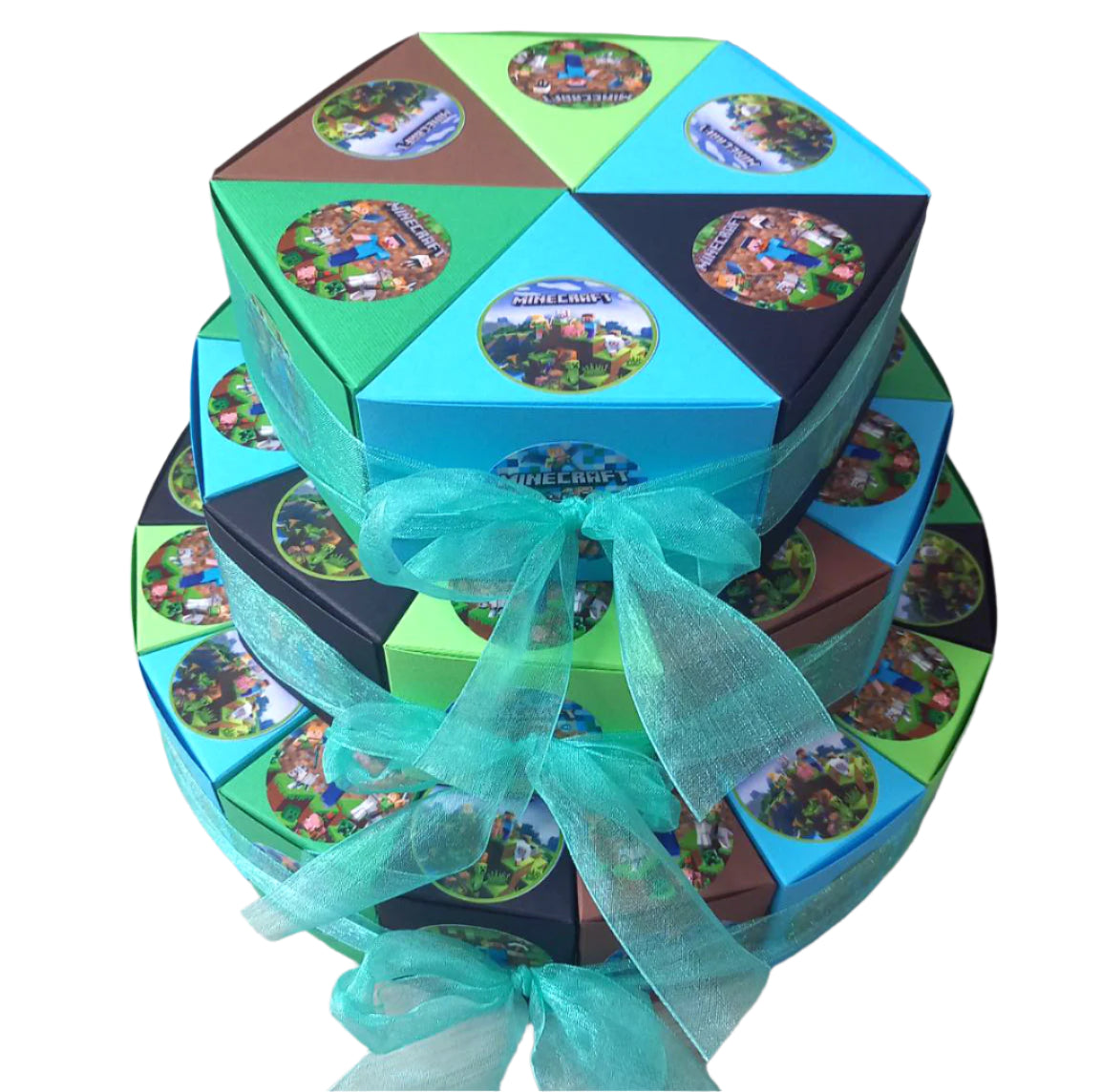 Minecraft torta od kartona