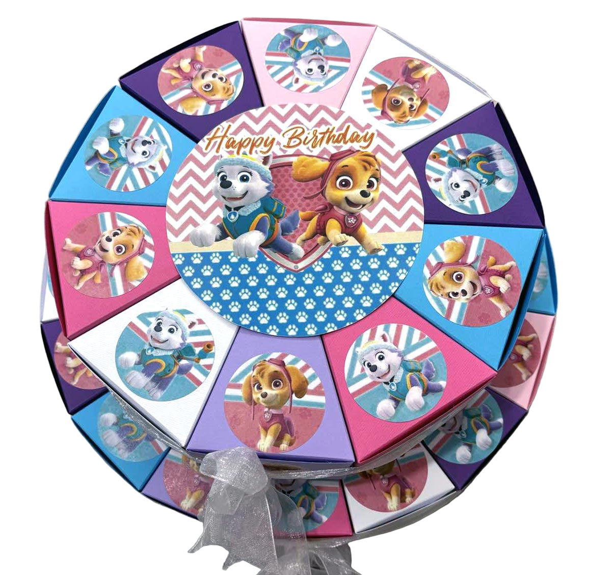 Torta od kartona Paw Patrol zenski likovi