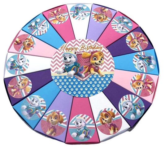 Torta od kartona Paw Patrol zenski likovi