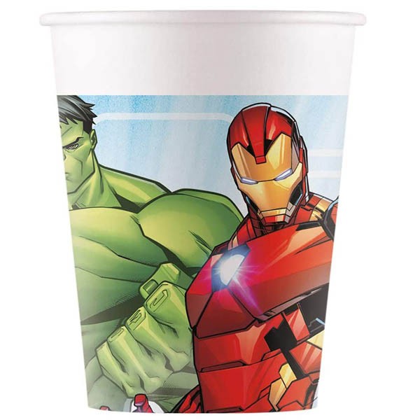 Čaše Avengers kartonske 200ml 8 kom