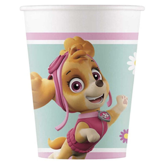 Čaše Paw Patrol Pink kartonske 200ml 8 kom