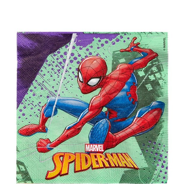 Salvete Spiderman 33x33cm 20 kom