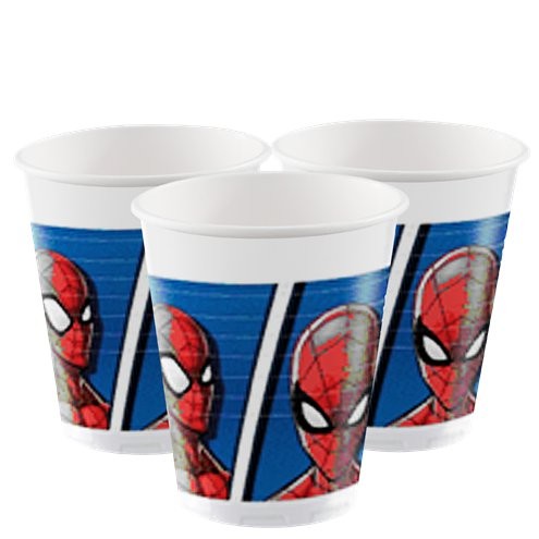 Čaše Spiderman plastične 200ml 8 kom