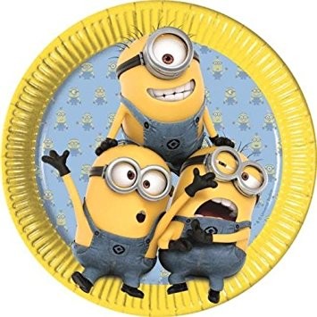 Tanjirići Minions Lovely 23cm 8 kom