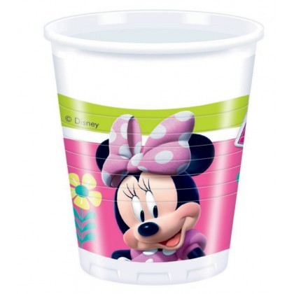 Čaše Minnie Mouse plastične 200ml 8 kom