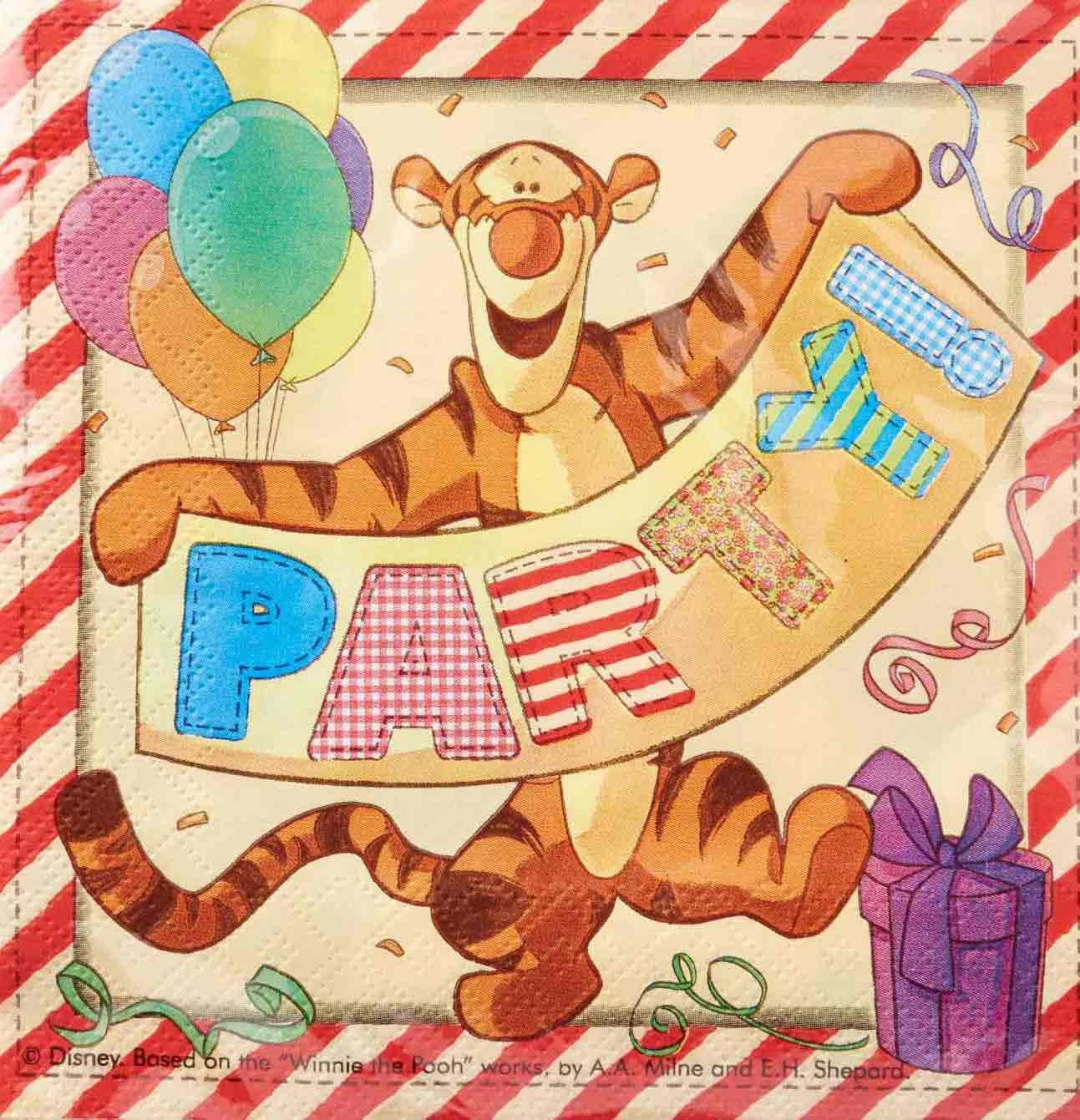 Salvete Winnie the Pooh 33 x 33cm 20 kom