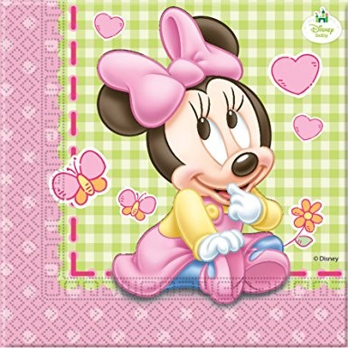 Salvete Minnie Mouse Baby 33x33cm 20 kom