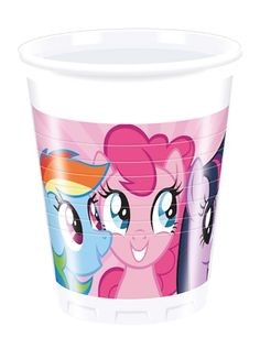 Čaše My Little Pony Rainbow plastične 200ml 8 kom