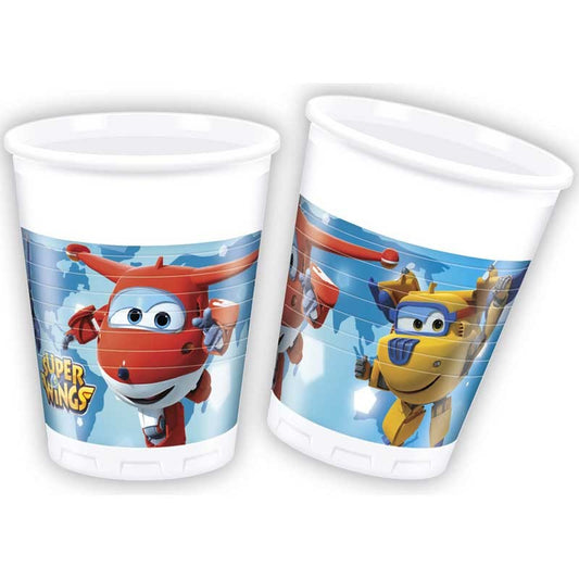 Čaše Super Wings plastične 200ml 8 kom