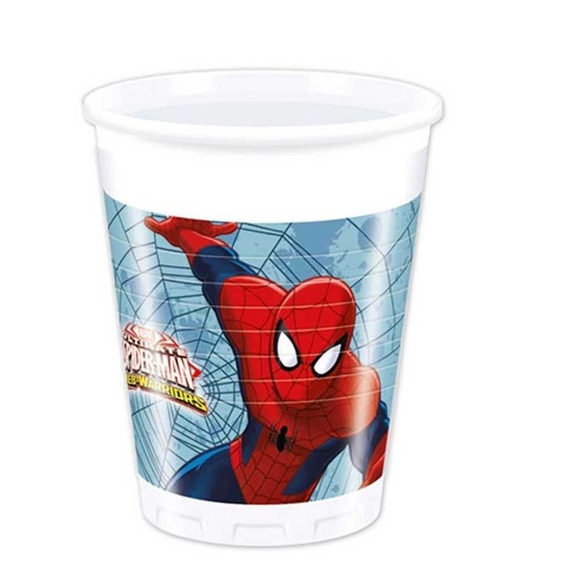 Čaše Spiderman Warriors plastične 200ml 8 kom