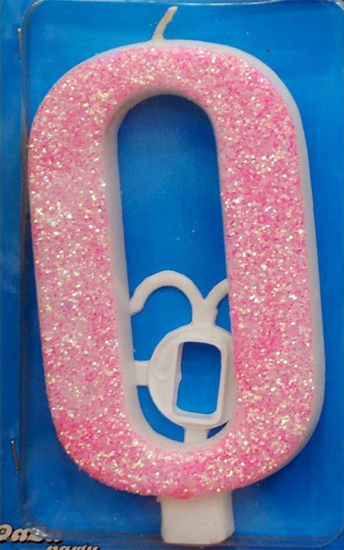 Broj 0 Mega svećica roze