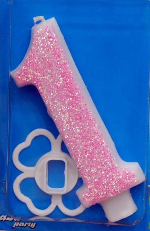 Broj 1 Mega svećica roze
