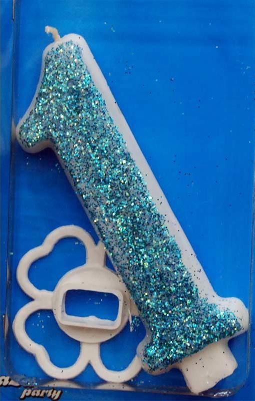 Broj 1 Mega svećica plava