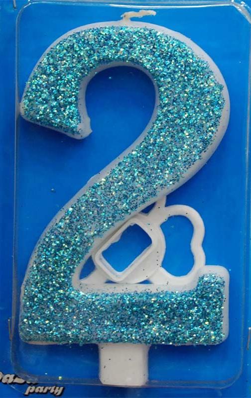 Broj 2 Mega svećica plava