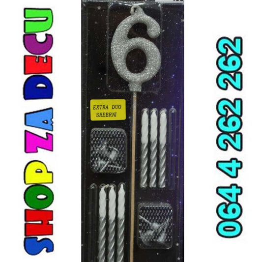 Extra duo broj 6 srebrna