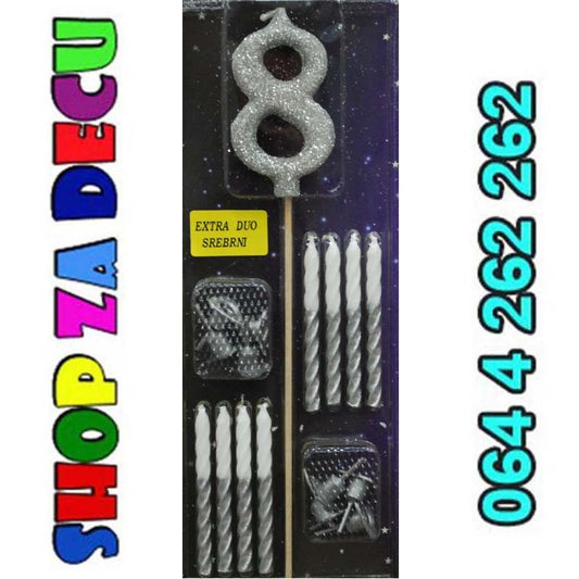 Extra duo broj 8 srebrna