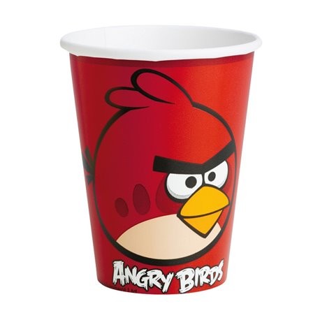 Čaše Angry Birds kartonske 200ml 8 kom