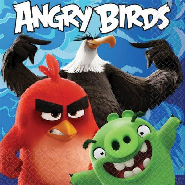 Salvete Angry Birds Movie 33x33cm 20 kom