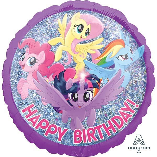 Balon My Little Pony Happy Bday 46cm helijum