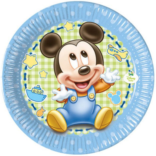 Tanjirići Mickey Mouse Baby 20cm 8 kom