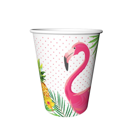 Čaše Flamingo kartonske 220ml 8 kom