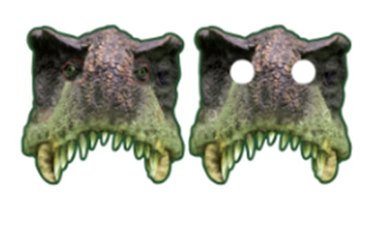 Maske Wild Jurassic Party 6 kom