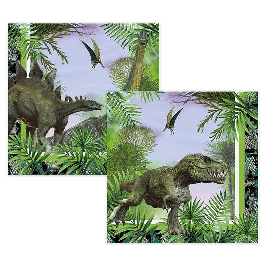 Salvete Wild Jurassic Party 33x33cm 16 kom